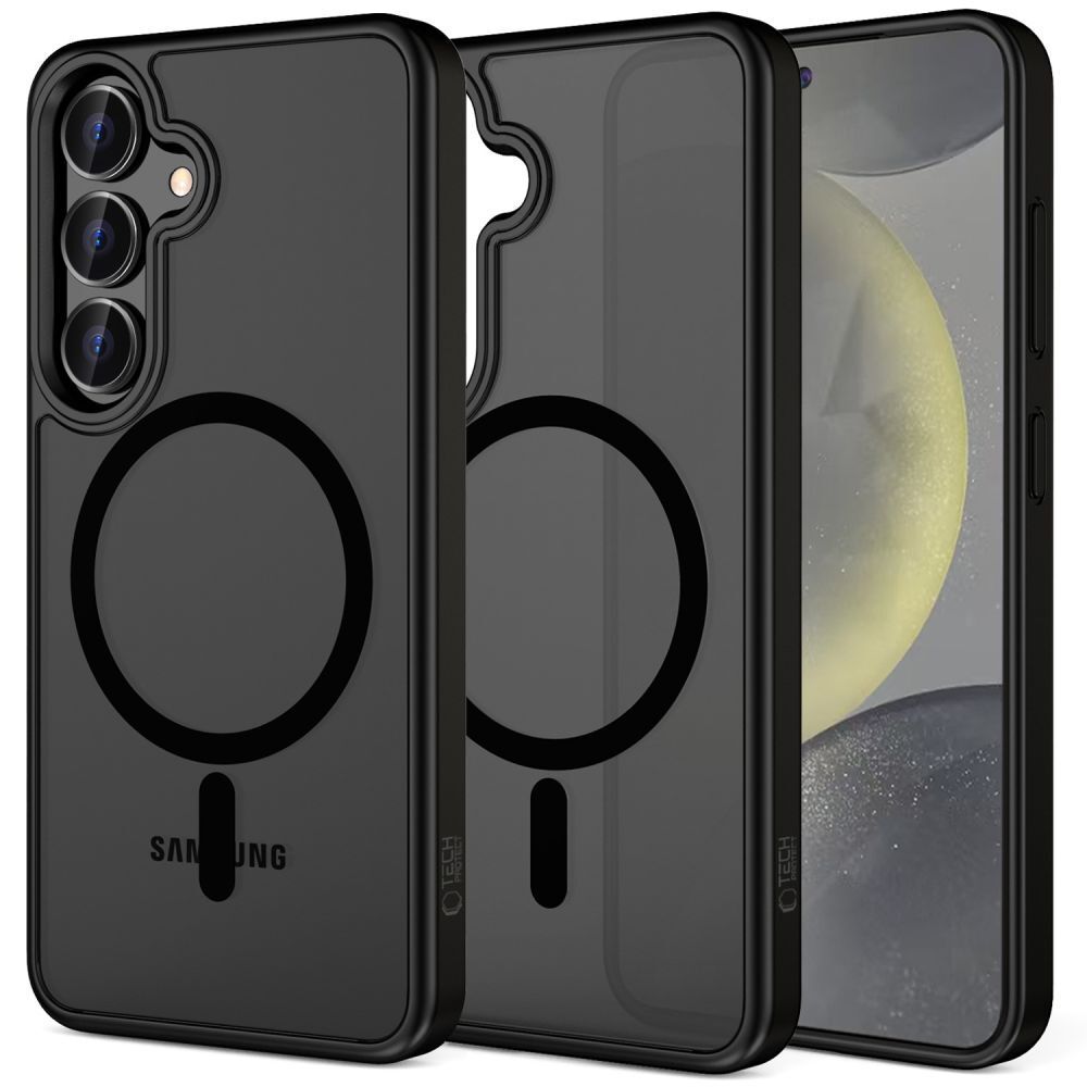 Hibrid tok Tech-Protect "Magmat MagSafe" Samsung Galaxy S25 FE készülékekhez - fekete