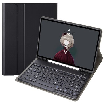 Irodai nyitható tok Bluetooth billentyűzettel Samsung Galaxy Tab S10 Lite készülékekhez - fekete