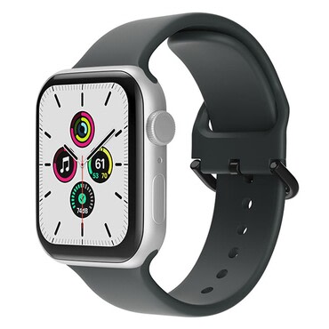 Szilikon óraszíj Apple Watch (38 / 40 / 41 / 42 mm) órákhoz - fekete