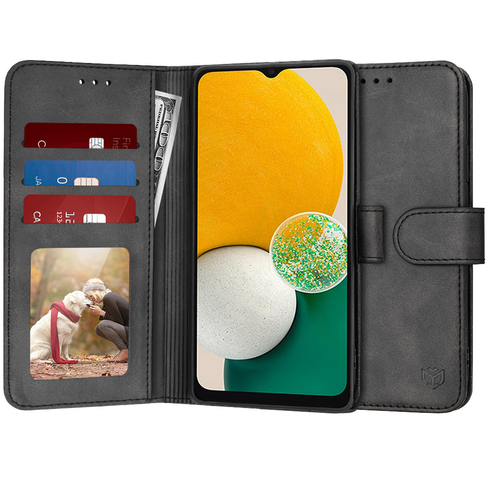 Nyitható tok Techsuit "Diary Book" Samsung Galaxy A13 5G / Galaxy A04s készülékekhez - fekete