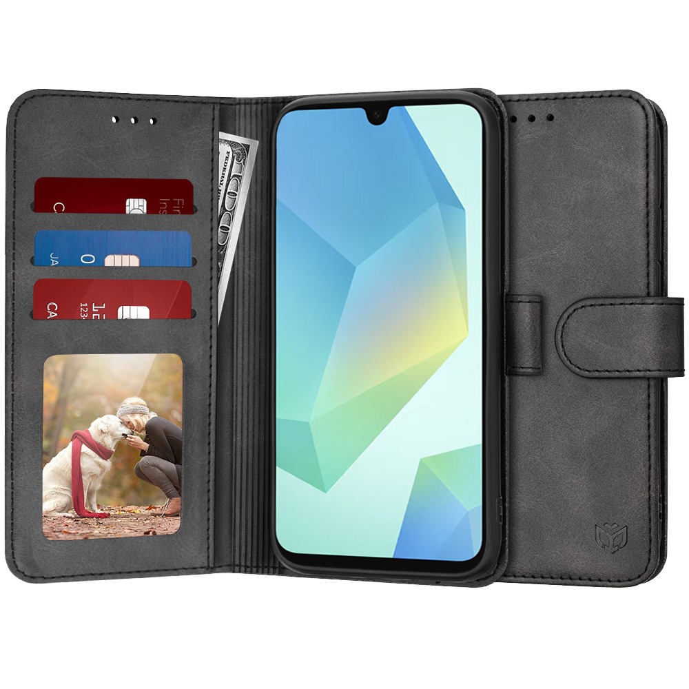 Nyitható tok Techsuit "Diary Book" Samsung Galaxy A16 4G / A16 5G készülékekhez - fekete
