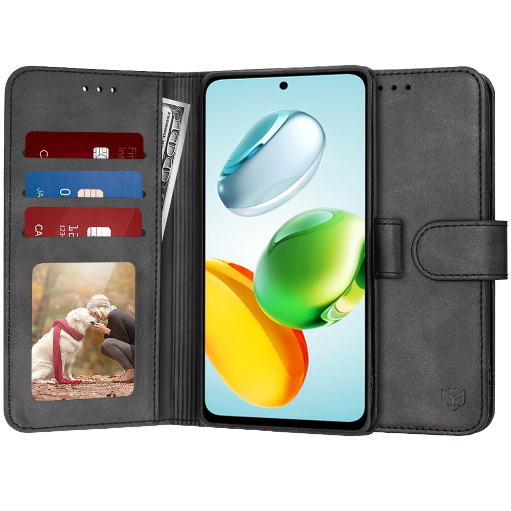 Nyitható tok Techsuit "Diary Book" Honor 200 Smart / X7c készülékekhez - fekete