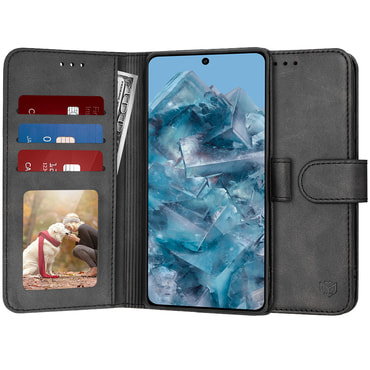 Nyitható tok Techsuit "Diary Book" Google Pixel 8 Pro készülékekhez - fekete