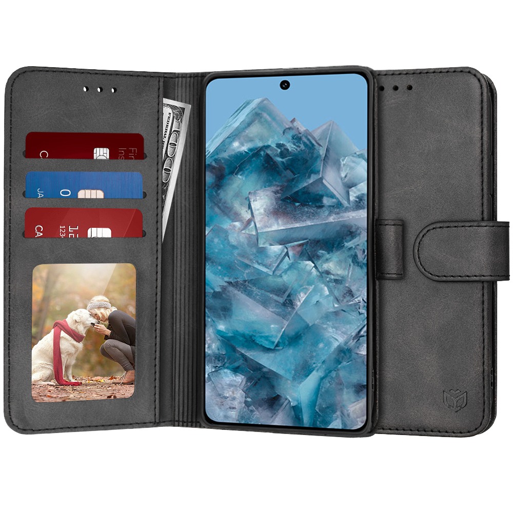 Nyitható tok Techsuit "Diary Book" Google Pixel 8 Pro készülékekhez - fekete
