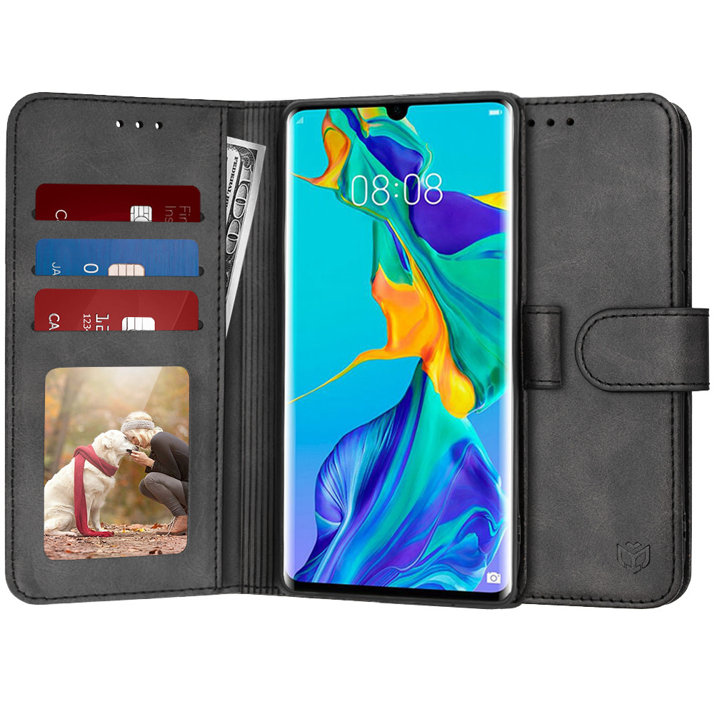 Nyitható tok Techsuit "Diary Book" Huawei P30 Pro készülékekhez - fekete