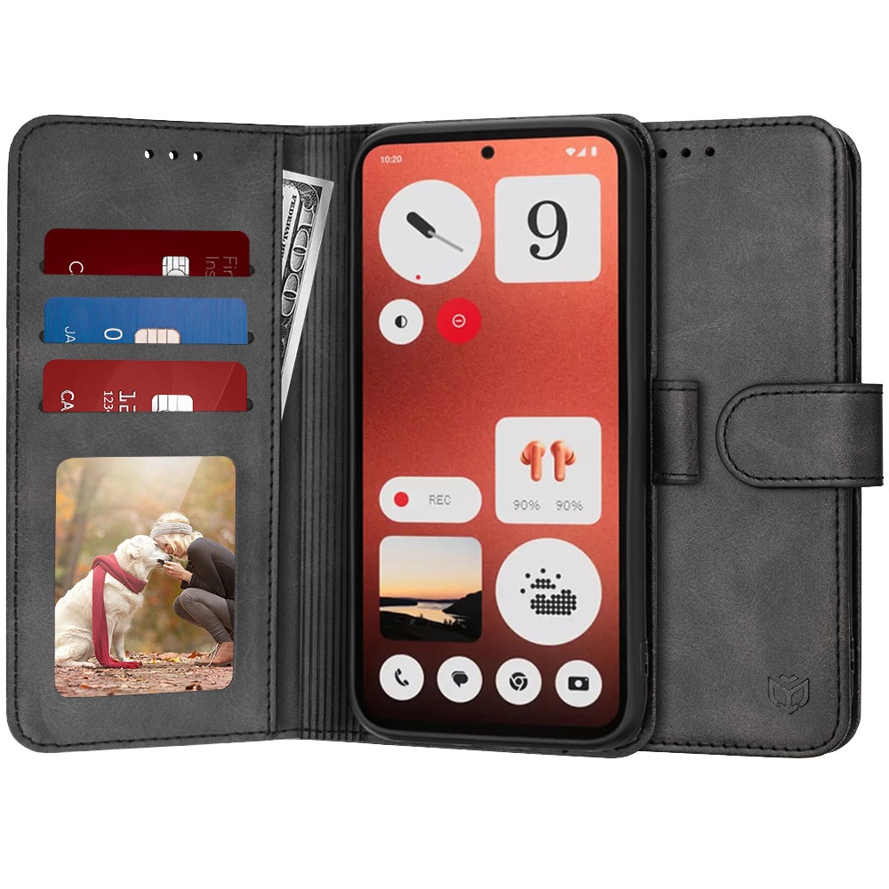 Nyitható tok Techsuit "Diary Book" Nothing CMF Phone 1 készülékekhez - fekete