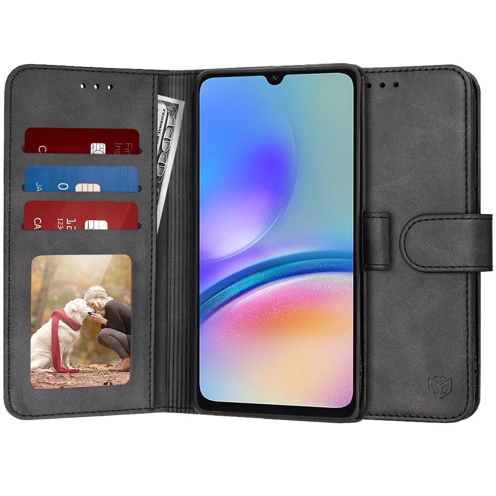 Nyitható tok Techsuit "Diary Book" Samsung Galaxy A05s készülékekhez - fekete
