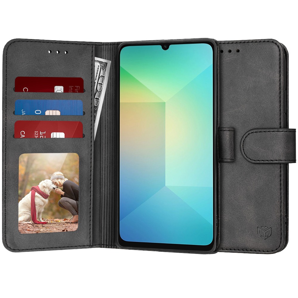 Nyitható tok Techsuit "Diary Book" Samsung Galaxy A06 készülékekhez - fekete