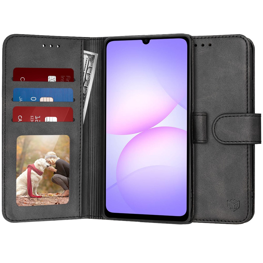 Nyitható tok Techsuit "Diary Book" Samsung Galaxy A07 készülékekhez - fekete
