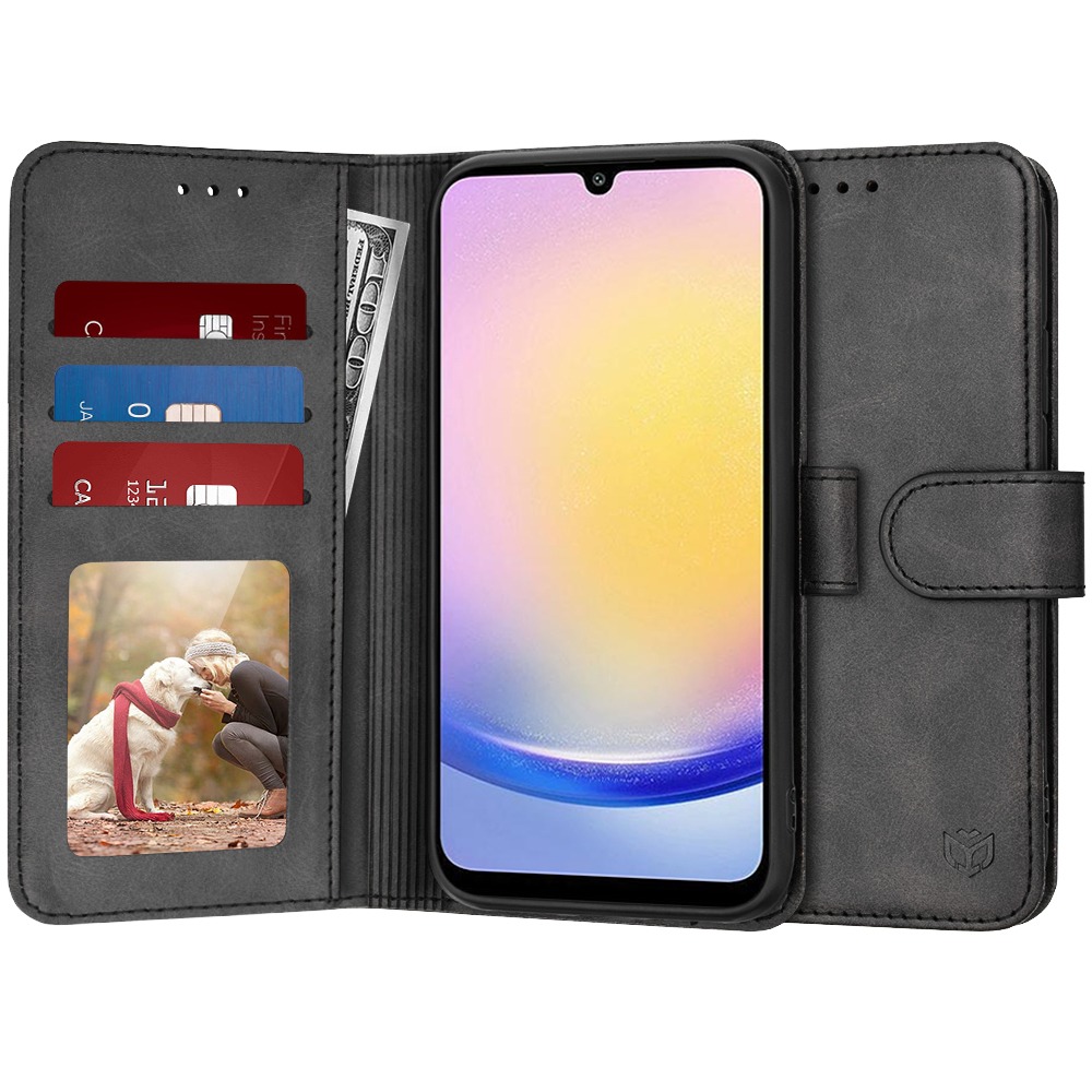 Nyitható tok Techsuit "Diary Book" Samsung Galaxy A25 készülékekhez - fekete