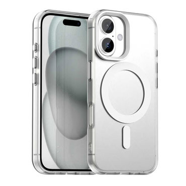 Hibrid tok Techsuit "CandyCase MagSafe" iPhone 17 készülékekhez - white Hibrid tok Techsuit "CandyCase MagSafe" iPhone 17 készülékekhez - white