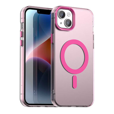 Hibrid tok Techsuit "CandyCase MagSafe" iPhone 14 készülékekhez - pink