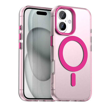 Hibrid tok Techsuit "CandyCase MagSafe" iPhone 16 Plus készülékekhez - pink