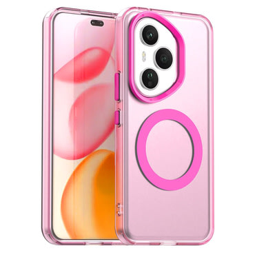 Hibrid tok Techsuit "CandyCase MagSafe" Honor 400 Pro készülékekhez - pink