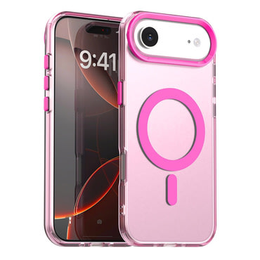 Hibrid tok Techsuit "CandyCase MagSafe" iPhone Air készülékekhez - pink Hibrid tok Techsuit "CandyCase MagSafe" iPhone Air készülékekhez - pink