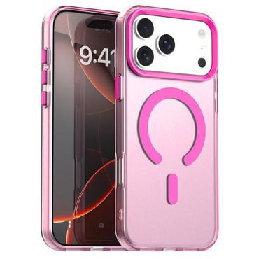 Hibrid tok Techsuit "CandyCase MagSafe" iPhone 17 Pro Max készülékekhez - pink Hibrid tok Techsuit "CandyCase MagSafe" iPhone 17 Pro Max készülékekhez - pink