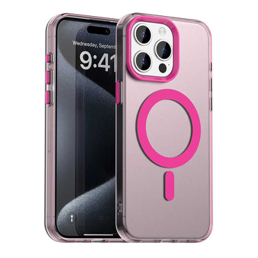 Hibrid tok Techsuit "CandyCase MagSafe" iPhone 15 Pro Max készülékekhez - pink