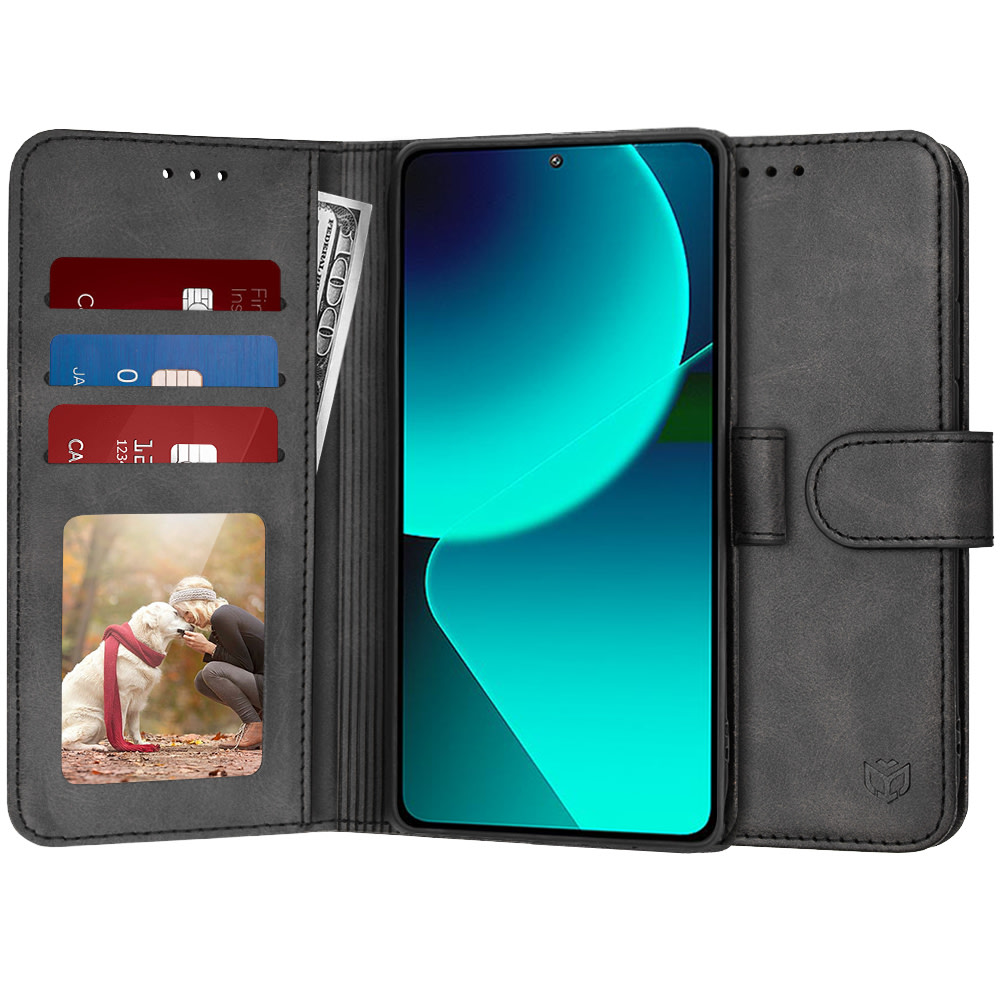 Nyitható tok Techsuit "Diary Book" Xiaomi 13T / 13T Pro készülékekhez - fekete