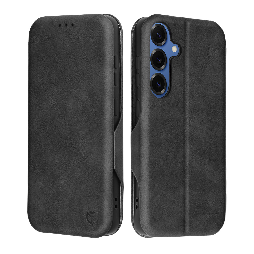 Nyitható tok Techsuit "Safe Wallet Plus" Samsung Galaxy S25 készülékekhez - fekete