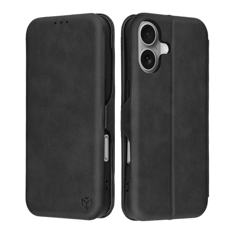 Nyitható tok Techsuit "Safe Wallet Plus" iPhone 17 készülékekhez - fekete