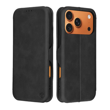 Nyitható tok Techsuit "Safe Wallet Plus" iPhone 17 Pro Max készülékekhez - fekete Nyitható tok Techsuit "Safe Wallet Plus" iPhone 17 Pro Max készülékekhez - fekete