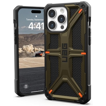 Tok UAG "Monarch" iPhone 15 Pro Max készülékekhez - kevlar element green