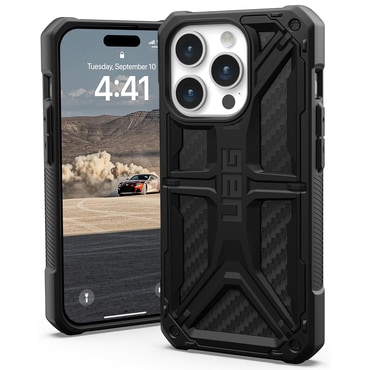 Tok UAG "Monarch" iPhone 15 Pro készülékekhez - carbon fiber