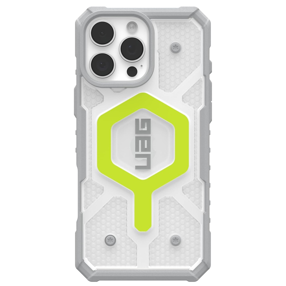 Tok UAG "Pathfinder Clear MagSafe" iPhone 16 Pro Max készülékekhez - active neon
