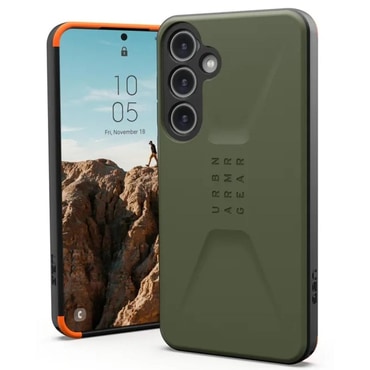 Tok UAG "Civilian" Samsung Galaxy S24 Plus készülékekhez - olive drab
