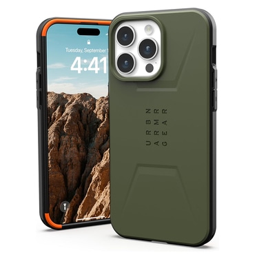 Tok UAG "Civilian" iPhone 15 Pro készülékekhez - olive drab