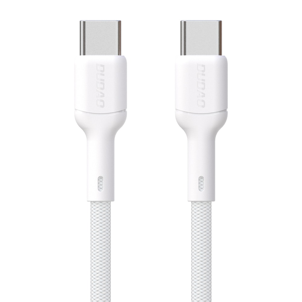Dudao "L9C" fonott USB-C–USB-C töltő- és adatkábel 65W, PD technológiával – 2 m – fehér