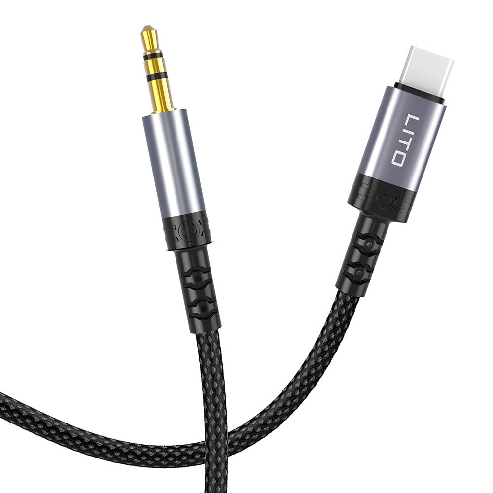 Fonott USB-C - AUX 3.5mm audio kábel Lito "LA01T" - 1m