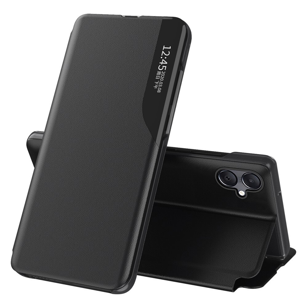 Nyitható tok "Edge View" Samsung Galaxy A07 készülékekhez - fekete