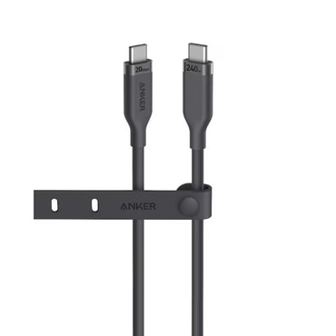 USB-C – USB-C kábel Anker "A80N1H11" adat- és videókábel USB 4.0-val, 240W teljesítménnyel, 20 Gbps sebességgel és 4K felbontás támogatással – 0,9 m – fekete USB-C – USB-C kábel Anker "A80N1H11" adat- és videókábel USB 4.0-val, 240W teljesítménnyel, 20 Gbps sebességgel és 4K felbontás támogatással – 0,9 m – fekete