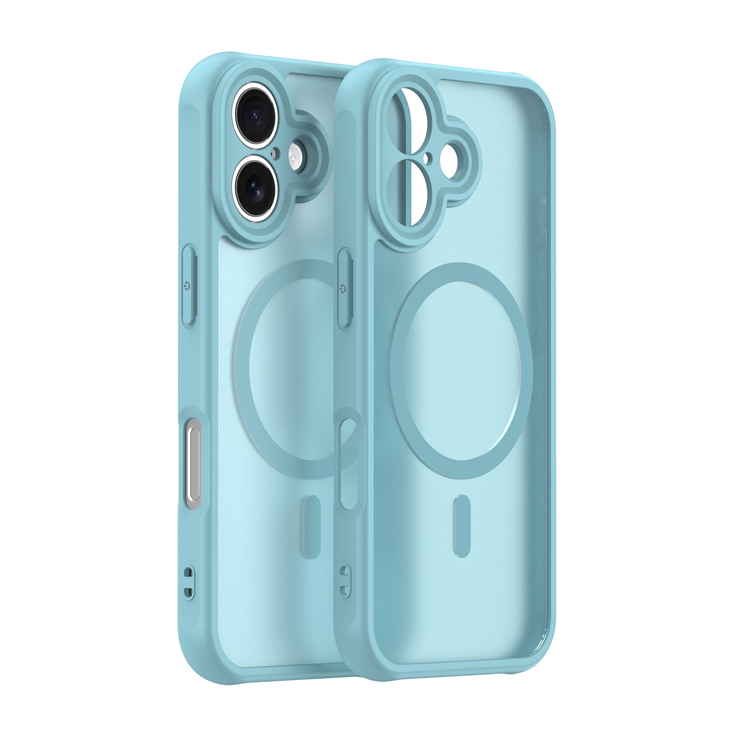 Hibrid tok "HaloFrost II MagSafe" iPhone 16 készülékekhez - mint green