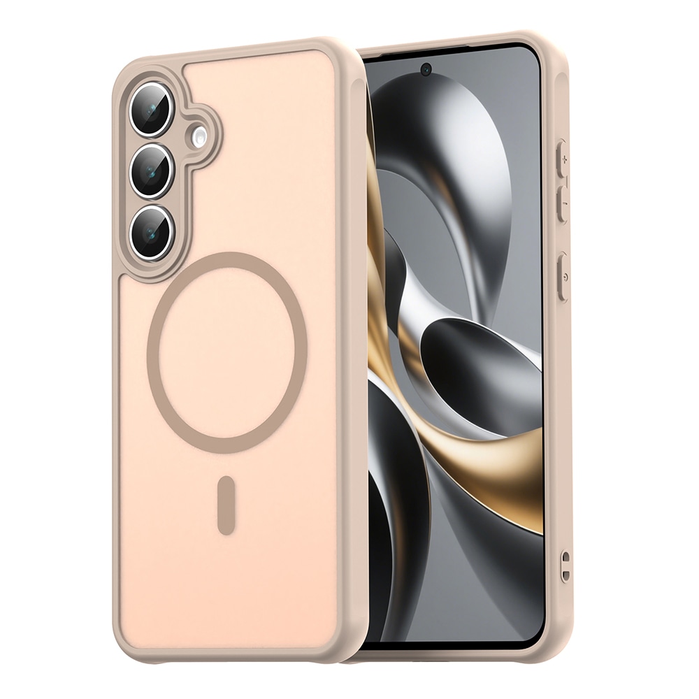 Hibrid tok "HaloFrost II MagSafe" Samsung Galaxy S25 FE készülékekhez - gold