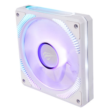 Számítógépes ventilátor Havit "F2096" dinamikus RGB világítással, akár 1800 RPM – fehér