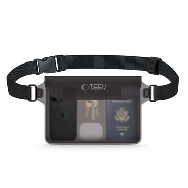 Univerzális táska Tech-Protect "UWP10" 30 m vízállósággal – fekete