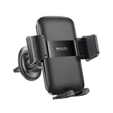 Autós tartó Yesido "C251" szellőzőrácsra, automatikus zárással - fekete