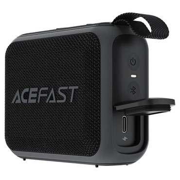 Bluetooth hangszóró Acefast "K4 Go" 5.4-es Bluetooth technológiával, IPX7 védelemmel és 8 órás üzemidővel – fekete
