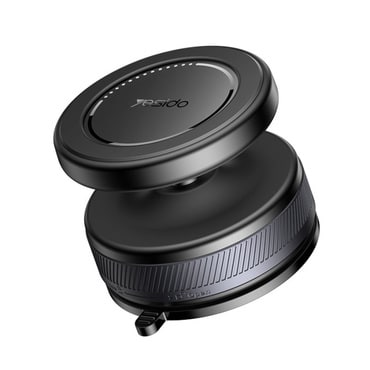 Mágneses autós tartó Yesido "C227" vákuumos tapadókoronggal és 360°-os forgatással - fekete