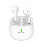 Vezeték nélküli Bluetooth fülhallgató Yesido "TWS18" kiváló basszussal és 4 órás zenehallgatási idővel – fehér