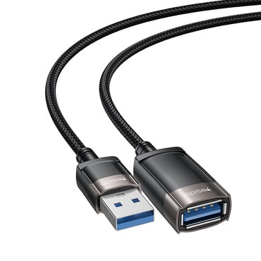 Fonott USB-A – USB-A 2.0 adapter Yesido "GS26" 1,5 m – szürke