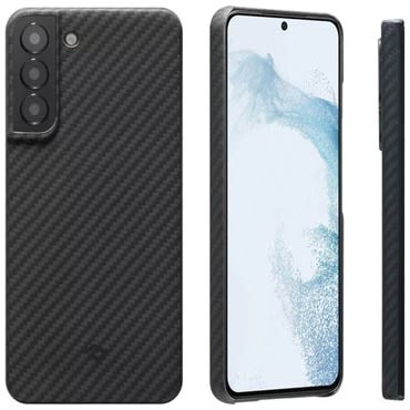 Prémium tok Pitaka "Tactile Woven MagEZ 2" Samsung Galaxy S22-hez – fekete