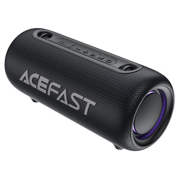 Bluetooth hangszóró Acefast K2 Air RGB világítással, IPX5 védelemmel és 4400 mAh akkumulátorral - fekete