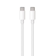 Töltő- és adatkábel Maxlife "MXUC" USB-C – USB-C, 480 Mb/s adatátvitellel és 100W gyors töltéssel – 1 m – fehér