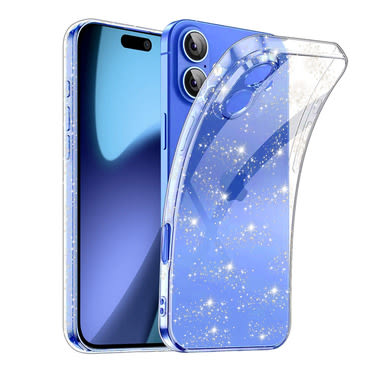 Techsuit "SparkleSkin" átlátszó TPU géltok iPhone 17 hez