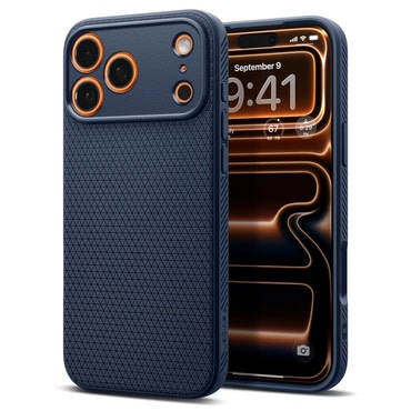 Tok Spigen "Liquid Air" iPhone 17 Pro készülékekhez - Navy Blue