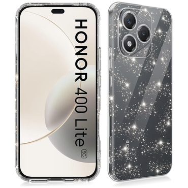 Átlátszó TPU gél tok Techsuit "SparkleSkin” Honor 400 Lite készülékekhez