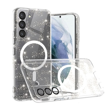 Átlátszó TPU gél tok Techsuit "SparkleSkin Mag” Samsung Galaxy S22 Plus készülékekhez